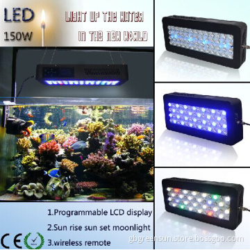 150W Programmable Dimmable Full Spectrum LED Aquarium Light Sunrise Sunset